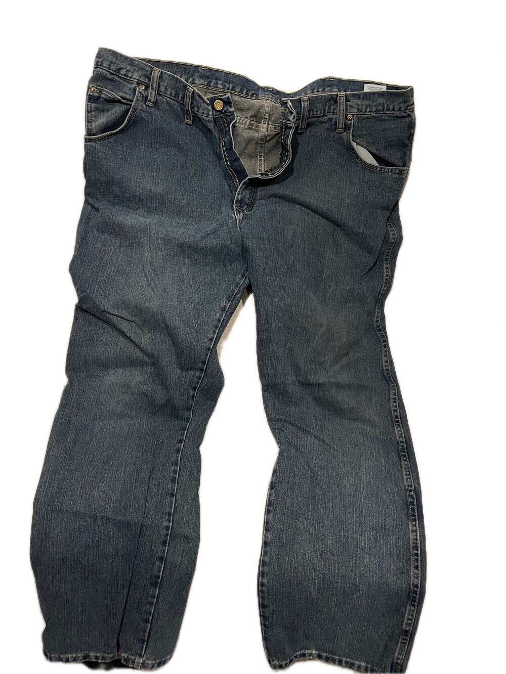 Wrangler Straight Blue Jeans Mens 46x32